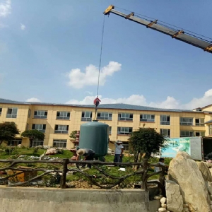 新池新水新設(shè)備安裝現(xiàn)場